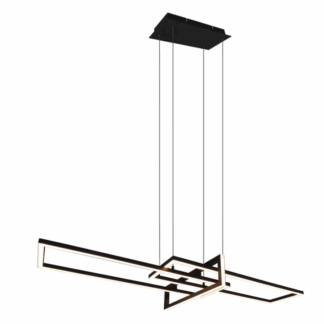 Czarna designerska lampa wisząca LED Salinas