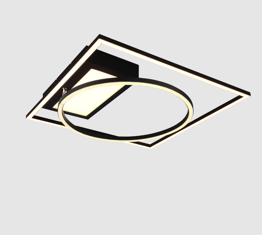 Nowoczesny żyrandol LED Downey z regulowanym pierścieniem i sterowaniem pilotem