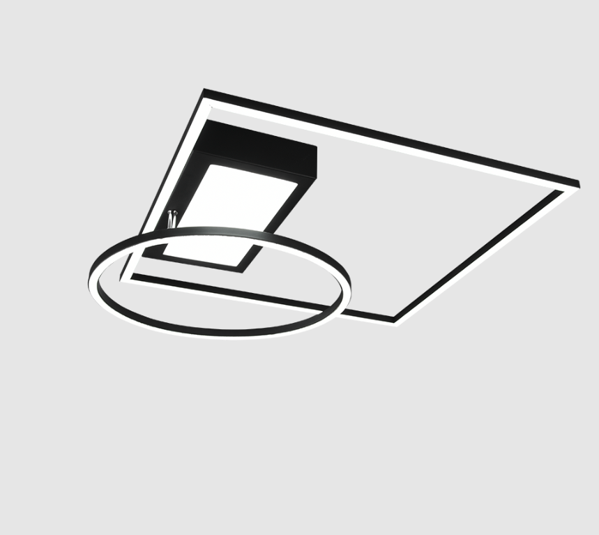 Nowoczesny żyrandol LED Downey z regulowanym pierścieniem i sterowaniem pilotem