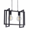 Czarna wisząca lampa loftowa LoftBlock 2 od Ardant Studio