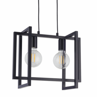 Czarna wisząca lampa loftowa LoftBlock 2 od Ardant Studio