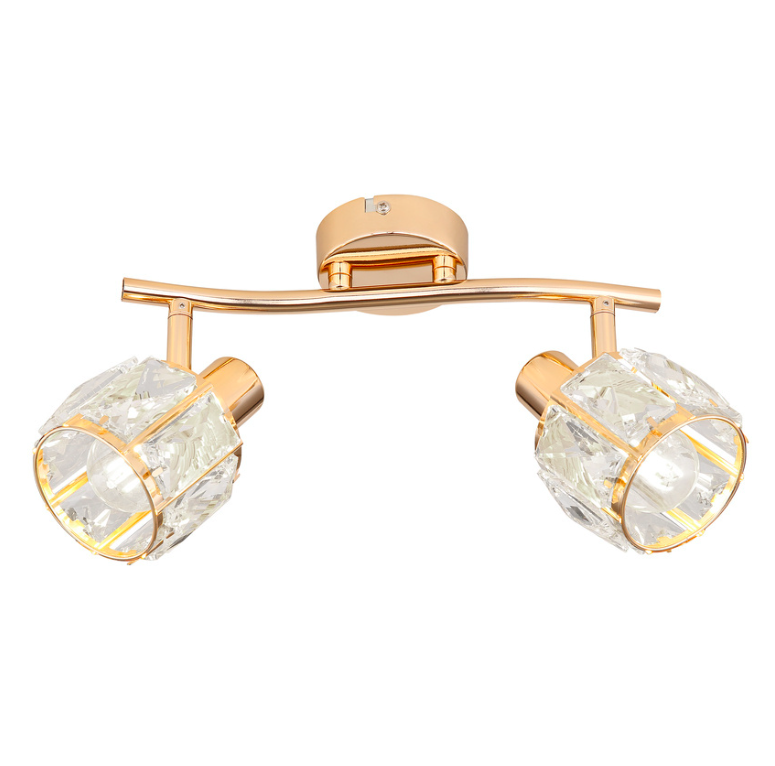 Elegancka kryształowa lampa sufitowa Dubai w odcieniu różowego złota w stylu glamour
