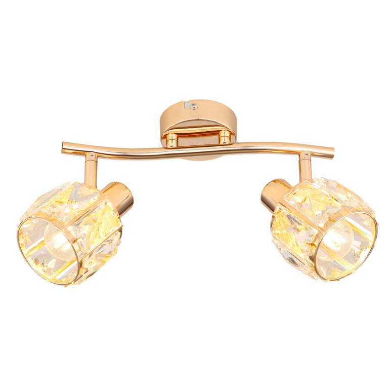 Elegancka kryształowa lampa sufitowa Dubai w odcieniu różowego złota w stylu glamour