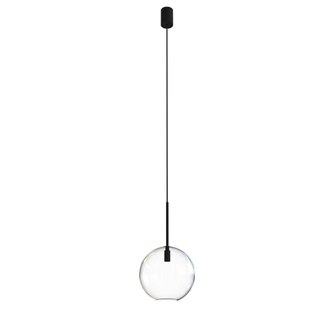 Wisząca lampa Sphere M z przezroczystego szkła w kształcie małej kuli