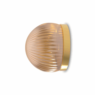 Złoty kinkiet Roi w hiszpańskim, minimalistycznym stylu