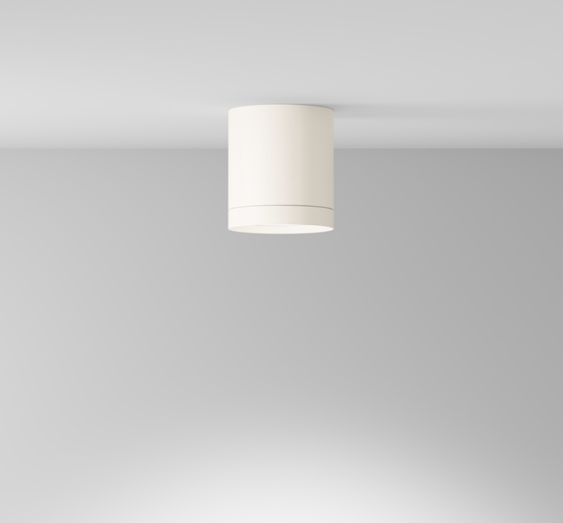 Biała natynkowa lampa sufitowa Hoop Maytoni