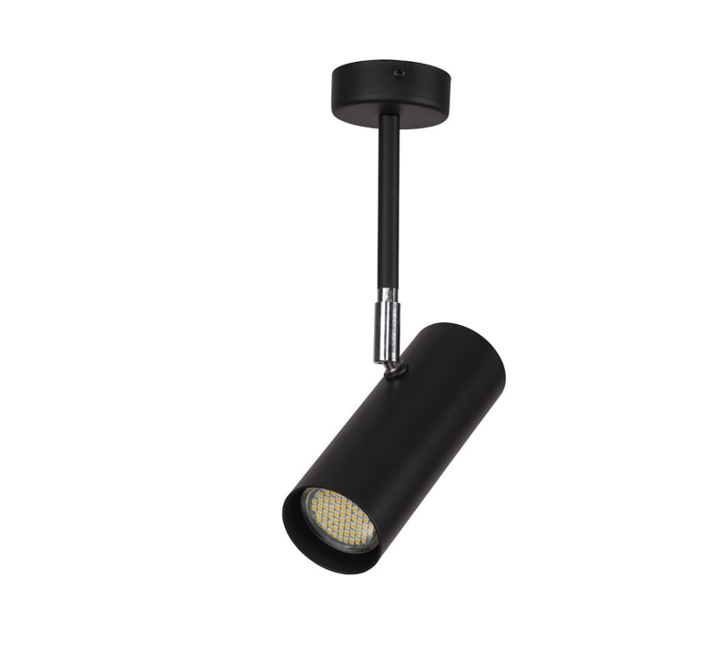 Czarny natynkowy reflektor PointOn spot
