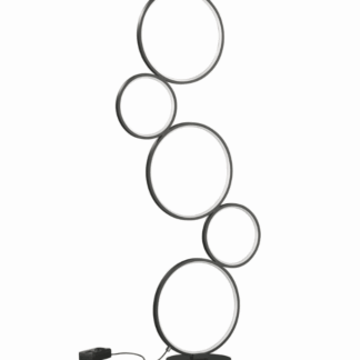 Nowoczesna stojąca lampa Rondo z pierścieniami LED