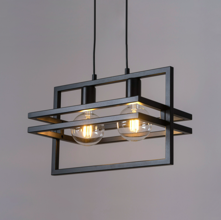 Industrialna lampa wisząca HexaBlock 2 w nowoczesnym stylu