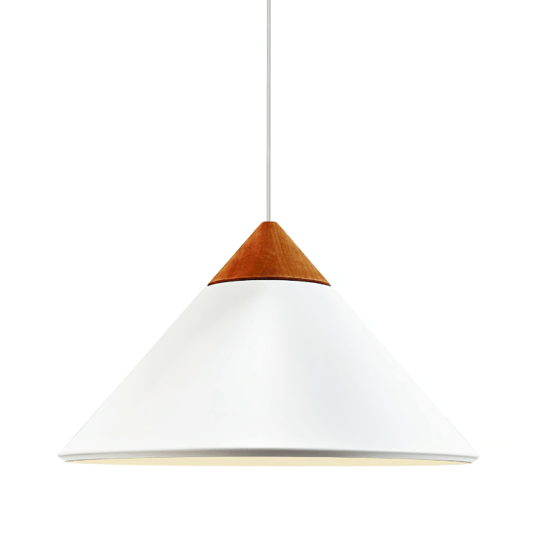 Lampa wisząca Kinto 42 w stylu japandi z nowoczesnym drewnianym wykończeniem