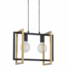 Nowoczesna, czarno-złota lampa wisząca LoftBlock 2