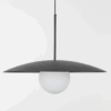 Nowoczesna czarna lampa wisząca Sabia o średnicy 65 cm