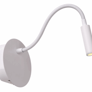 Kinkiet LED Jolijn z elastycznym ramieniem, portem USB i wbudowanym włącznikiem
