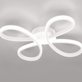 Nowoczesna biała lampa sufitowa LED FLY o mocy 22W