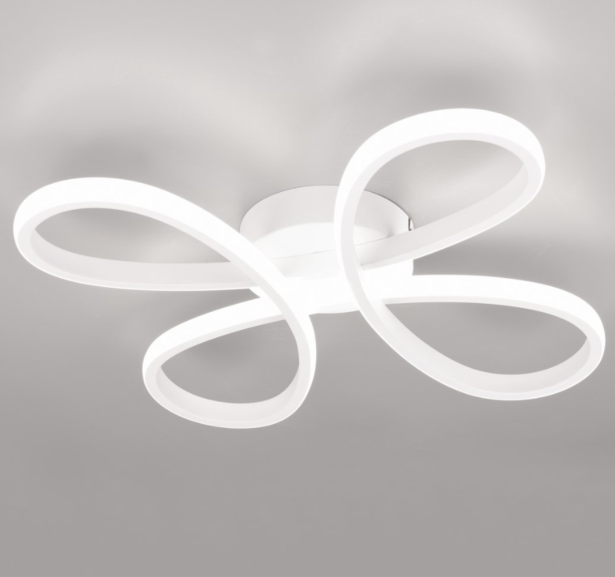 Nowoczesna biała lampa sufitowa LED FLY o mocy 22W