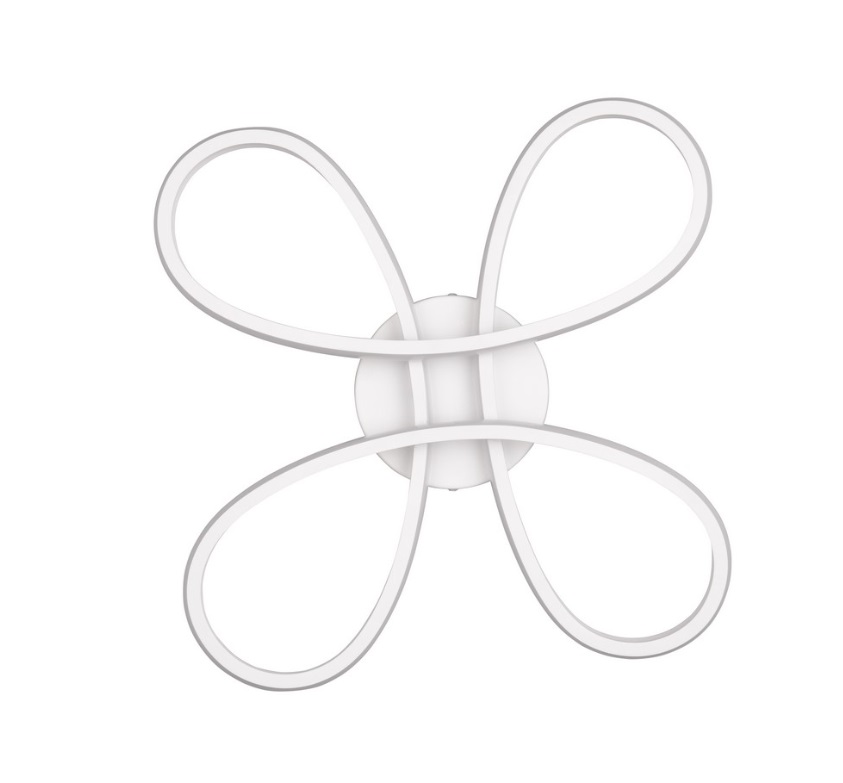 Nowoczesna biała lampa sufitowa LED FLY o mocy 22W