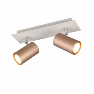 Nowoczesna lampa sufitowa Marley 2 z reflektorkami w kształcie tuby