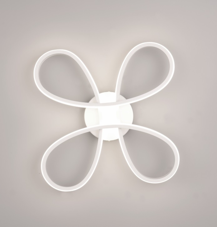 Nowoczesna biała lampa sufitowa LED FLY o mocy 22W