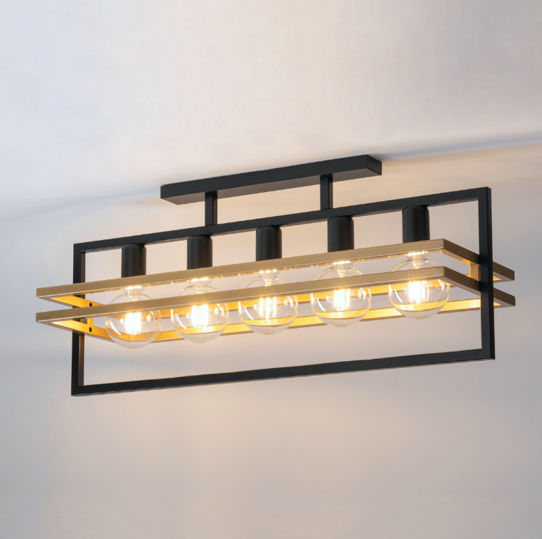 Stylowy kuchenny żyrandol HexaBlock 5