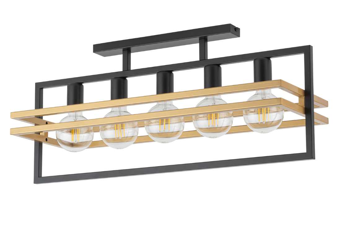Stylowy kuchenny żyrandol HexaBlock 5