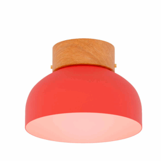 Drewniany plafon Reiko w kolorze terracotta