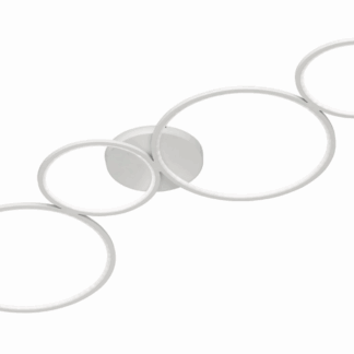 Nowoczesny sufitowy żyrandol LED Rondo 28W w kształcie pierścieni