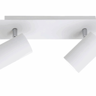 Podwójna biała lampa Marley 2 z regulowanymi reflektorkami