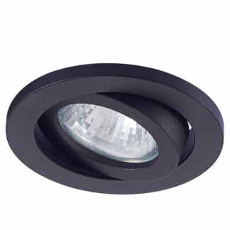 Czarne ruchome oczko do sufitu podwieszanego Lagos