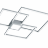Srebrna lampa sufitowa Hydra o mocy 38W z kwadratowymi panelami LED
