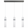 Chromowana lampa wisząca Ambiente 3 w srebrnym kolorze