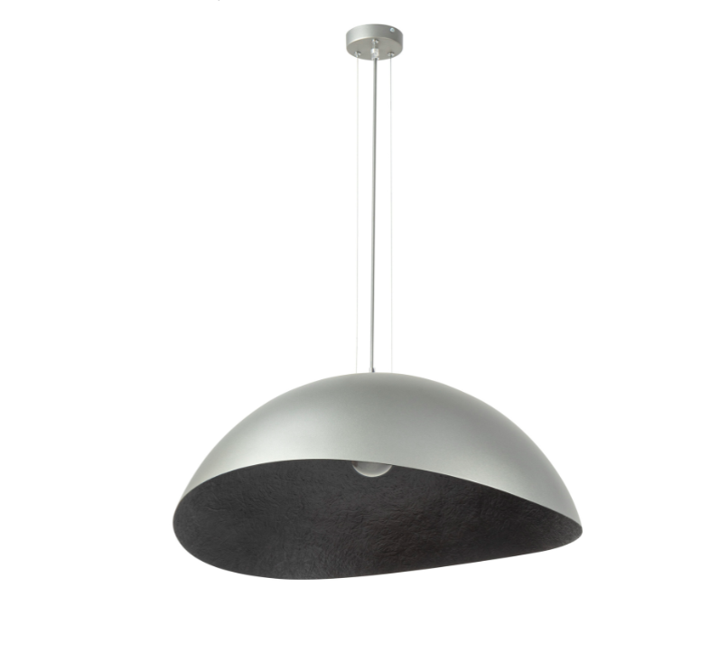 Nowoczesna srebrna lampa wisząca Velaris 48 do salonu