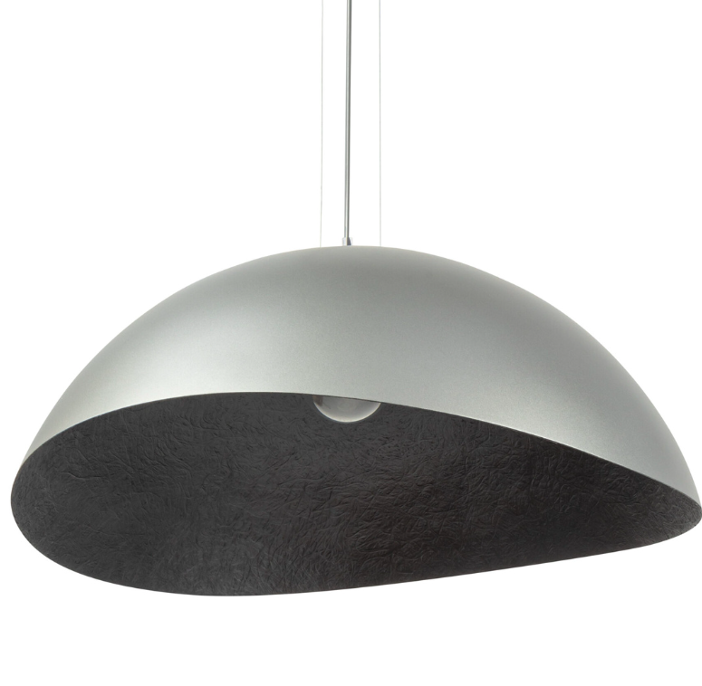 Nowoczesna srebrna lampa wisząca Velaris 48 do salonu