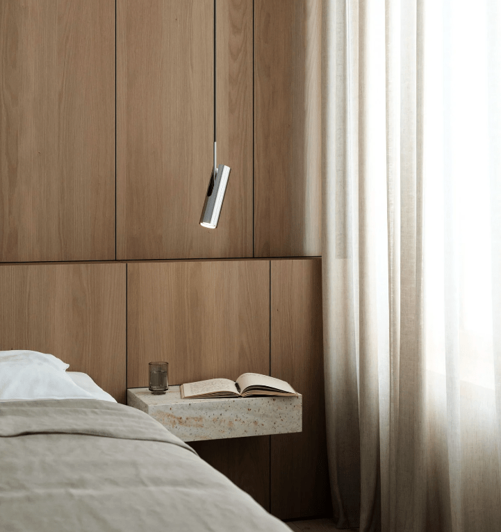 Srebrna, regulowana lampa wisząca MIB 6 w kształcie tuby