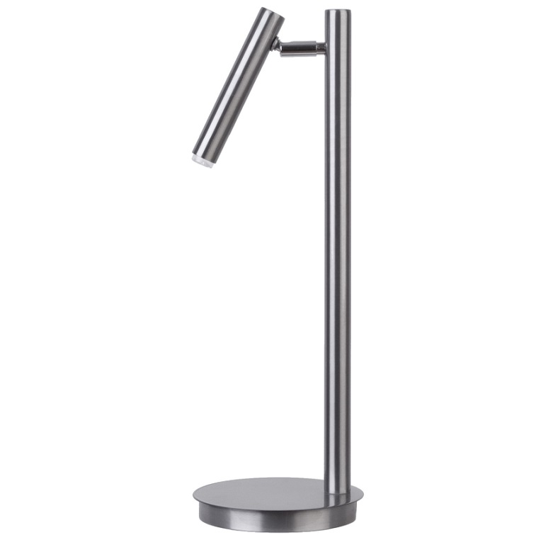 Srebrna lampka Filora idealna na biurko lub szafkę nocną