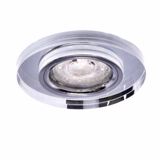 Srebrna oprawa sufitowa LED do zabudowy SS-22 z podświetleniem