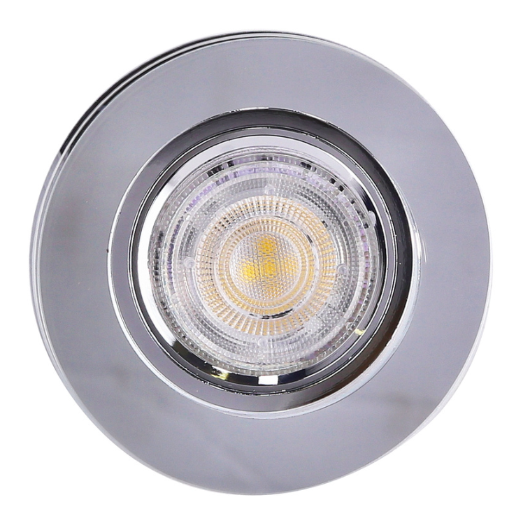 Srebrna oprawa sufitowa LED do zabudowy SS-22 z podświetleniem