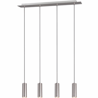 Srebrne, wiszące tuby nad wyspą Marley to lampa z czterema punktami świetlnymi