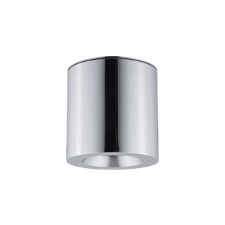 Srebrna natynkowa tuba Ceara – spot łazienkowy o klasie szczelności IP44