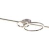 Srebrna lampa sufitowa LED Montilla sterowana pilotem