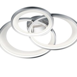 Nowoczesny srebrny żyrandol Granada 3 LED 36W w kształcie pierścienia