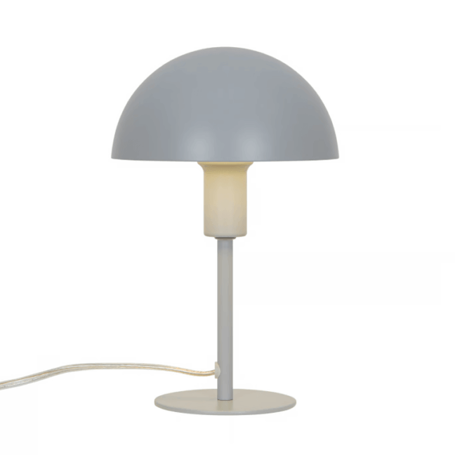 Szara nocna lampka Ellen Mini na szafkę