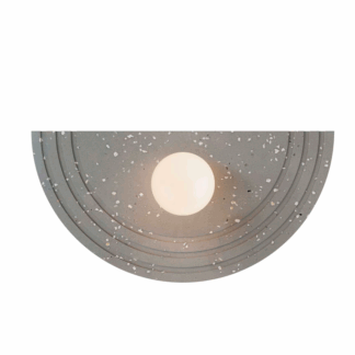 Szary kinkiet Regina w stylu lastryko