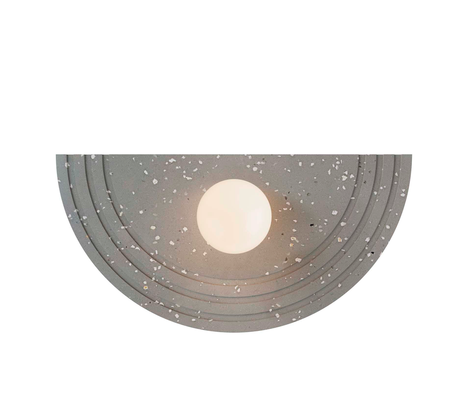 Szary kinkiet Regina w stylu lastryko