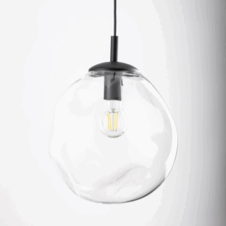 Przezroczysta szklana lampa wisząca SOL mini od TK Lighting