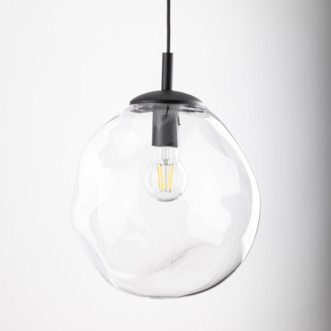 Przezroczysta szklana lampa wisząca SOL mini od TK Lighting
