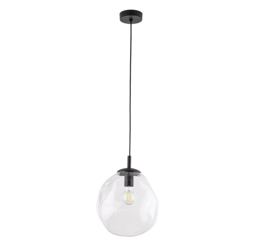 Przezroczysta szklana lampa wisząca SOL mini od TK Lighting