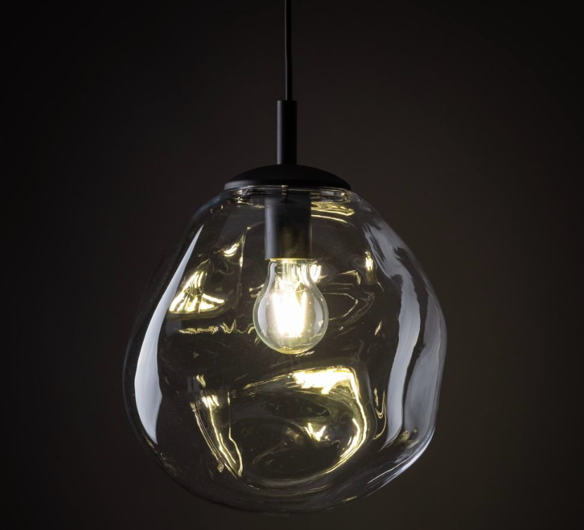 Przezroczysta szklana lampa wisząca SOL mini od TK Lighting