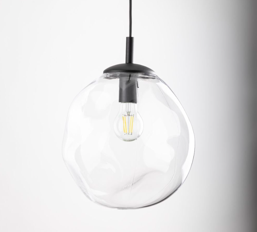 Przezroczysta szklana lampa wisząca SOL mini od TK Lighting