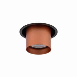 Czarno-miedziane oczko podtynkowe Mono Slide wsuwane