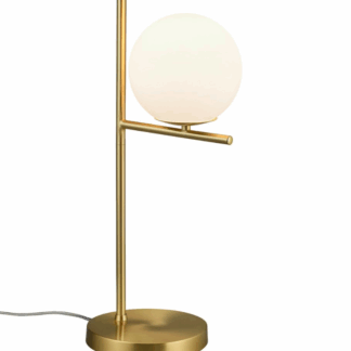 Elegancka złota lampa stołowa w kształcie kuli Pure Trio